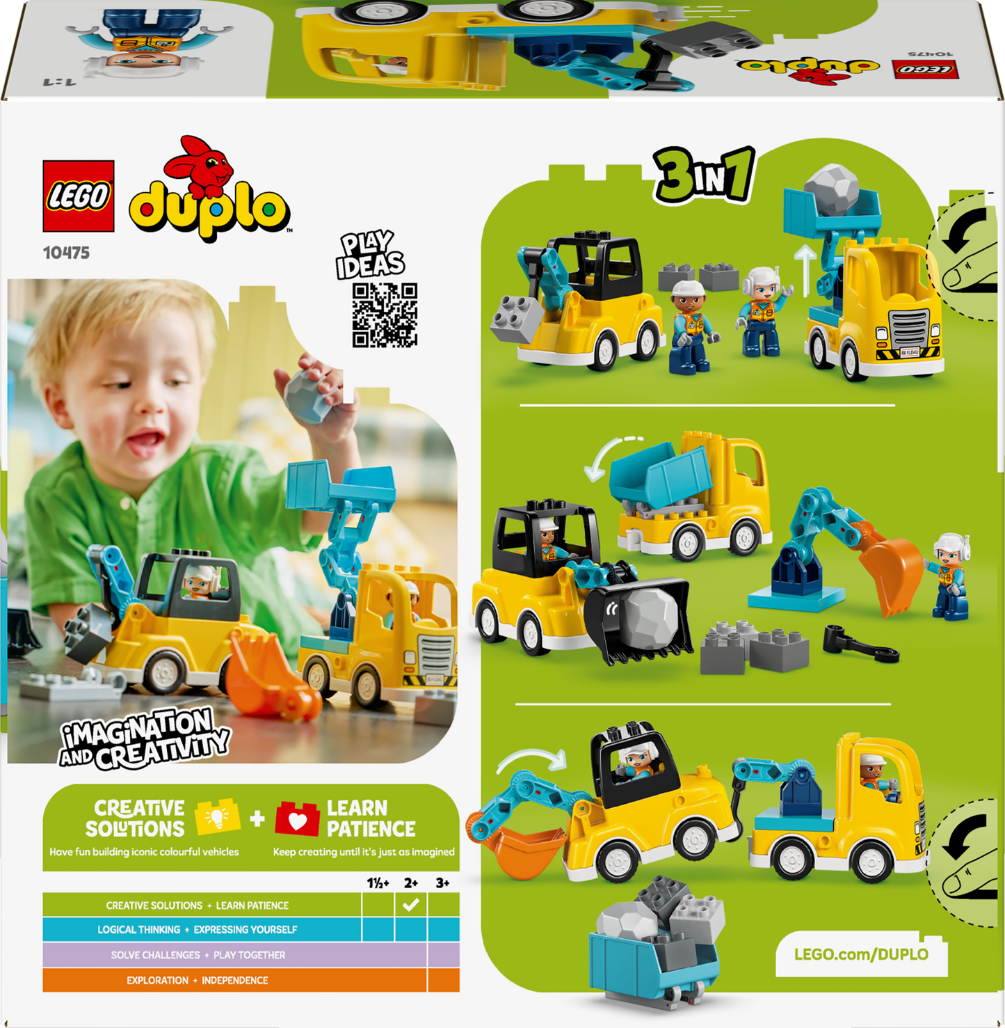 LEGO DUPLO: 3 in 1 Construction Vehicles (10475)