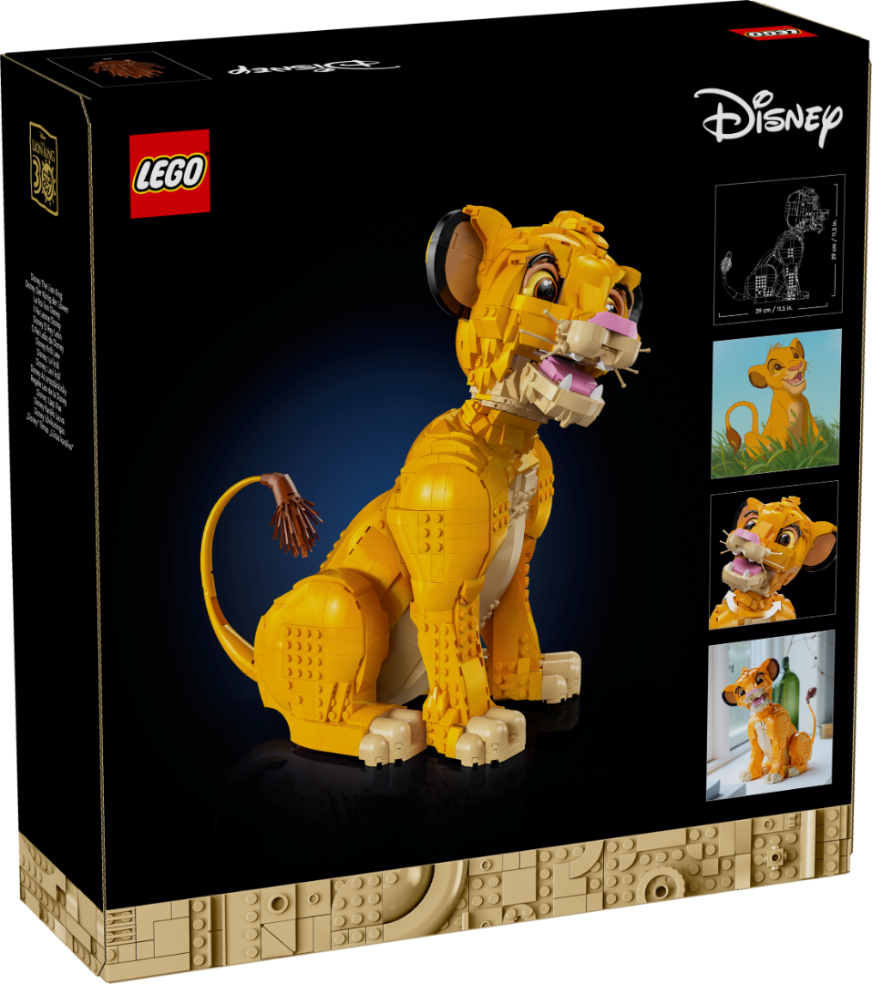 LEGO Young Simba the Lion King 43247 Disney back of box