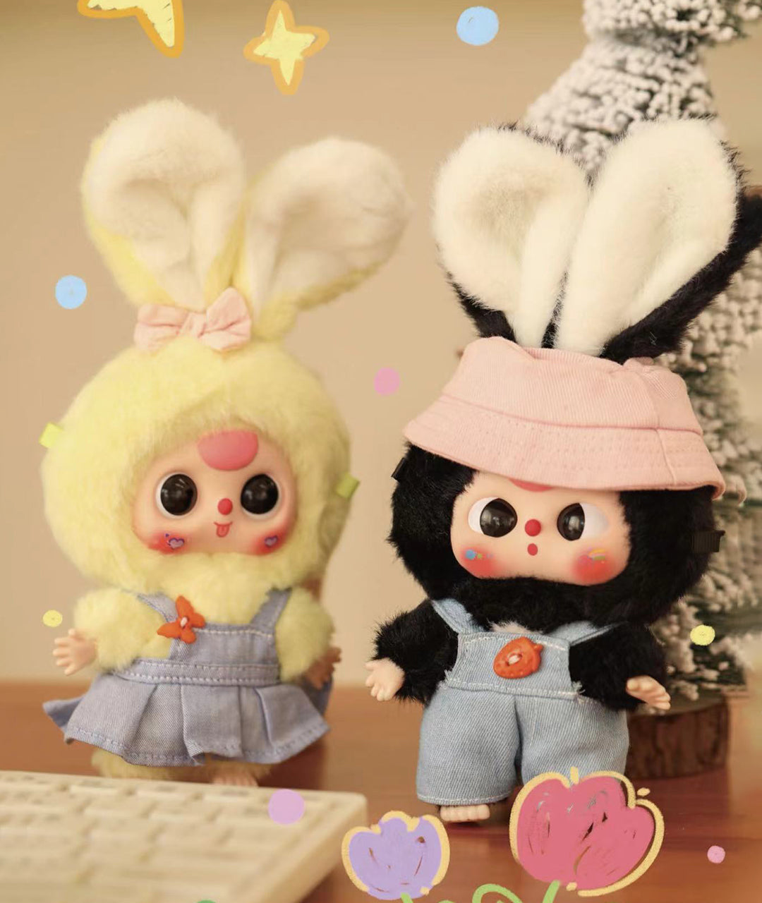 Baby Three | Macaron Cute Bunny Plush Blind Box