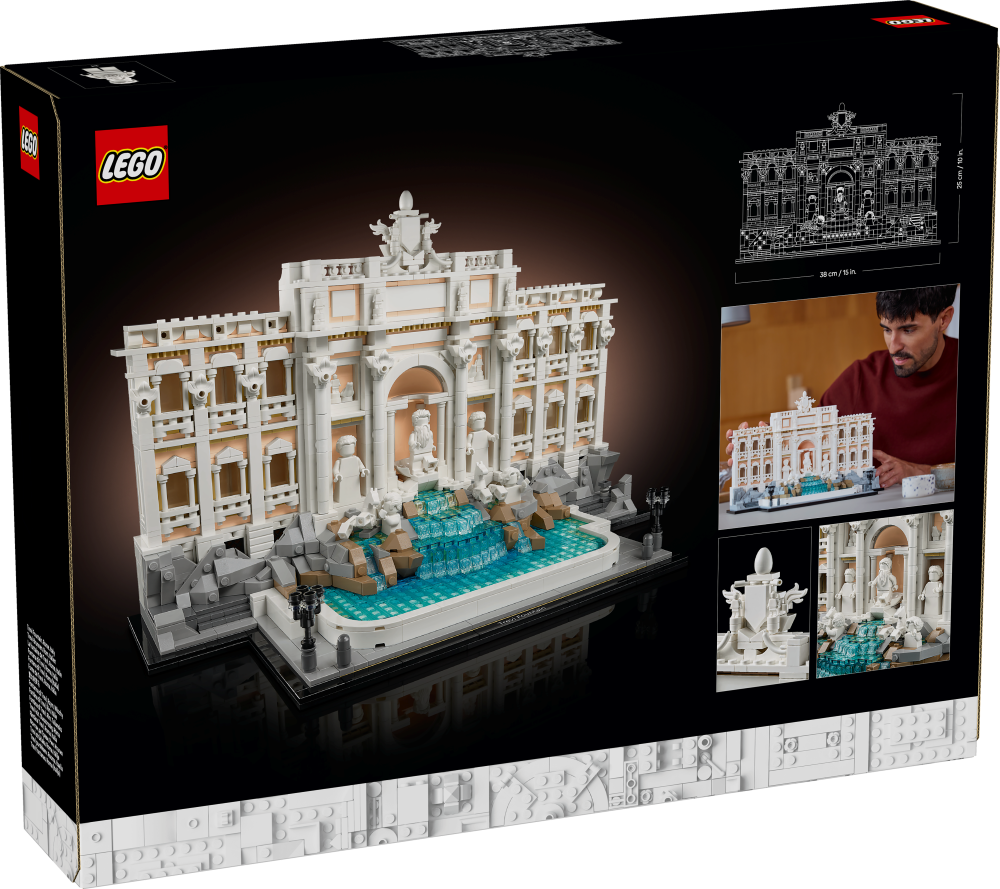 LEGO Trevi Fountain 21062 Architecture back of box image