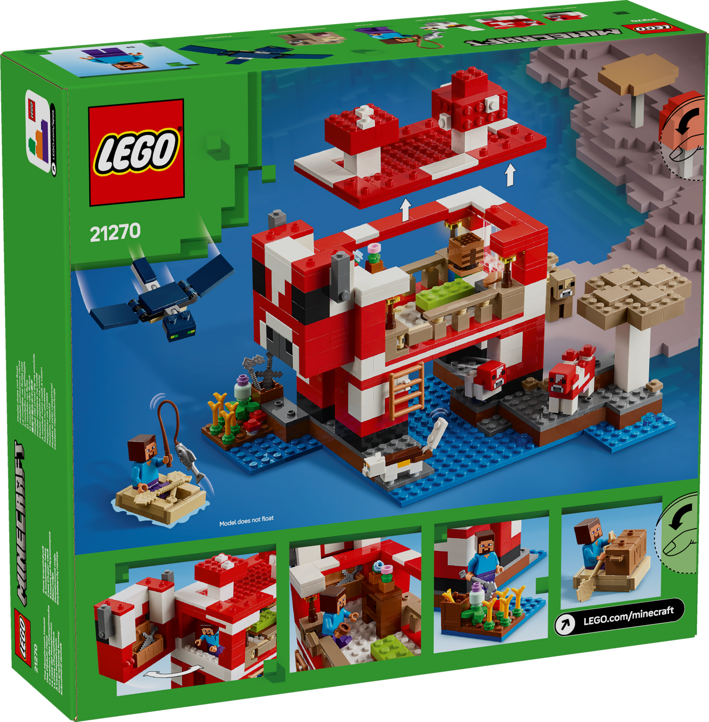 LEGO Mooshroom House 21270 Minecraft