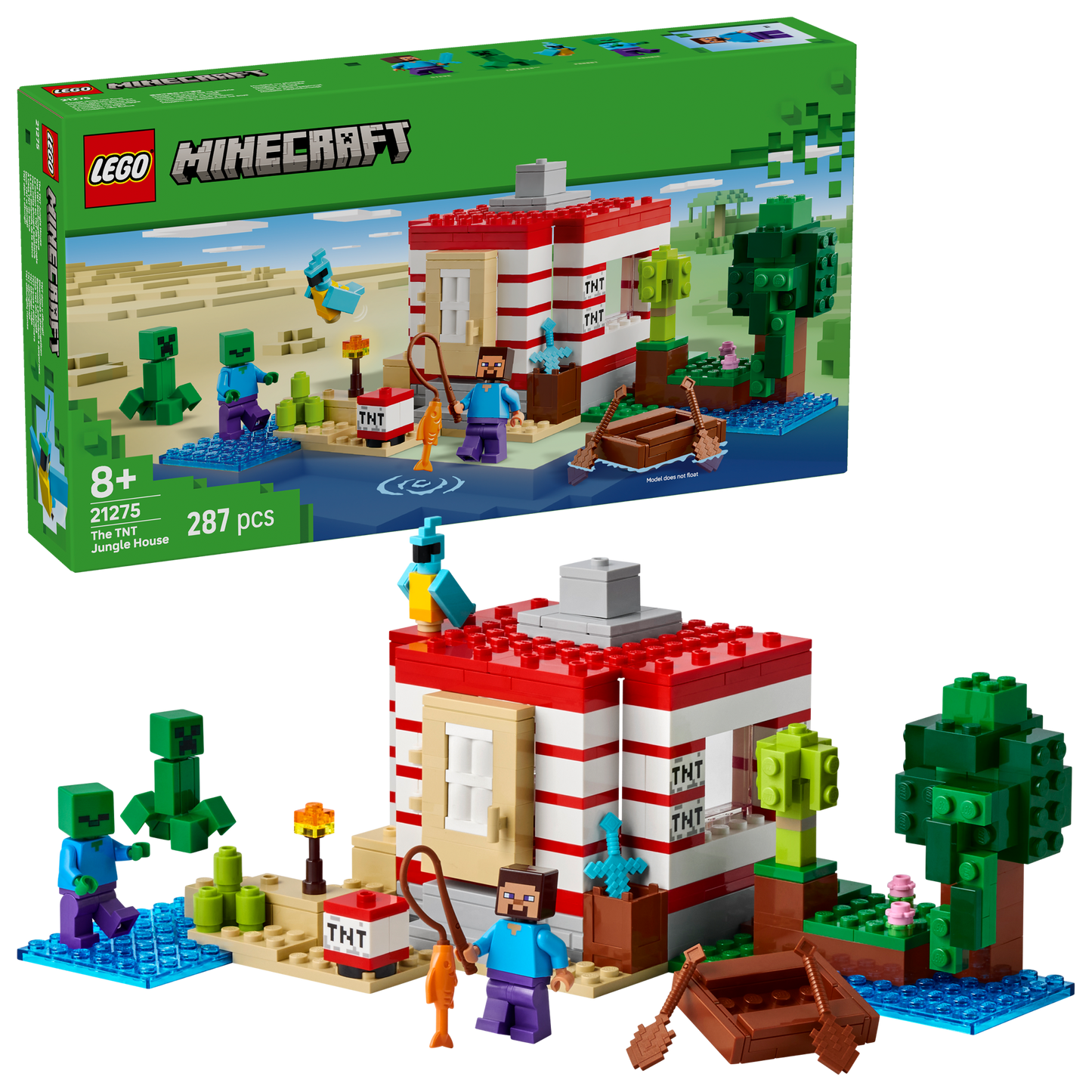 LEGO Minecraft | The TNT Jungle House (21275)
