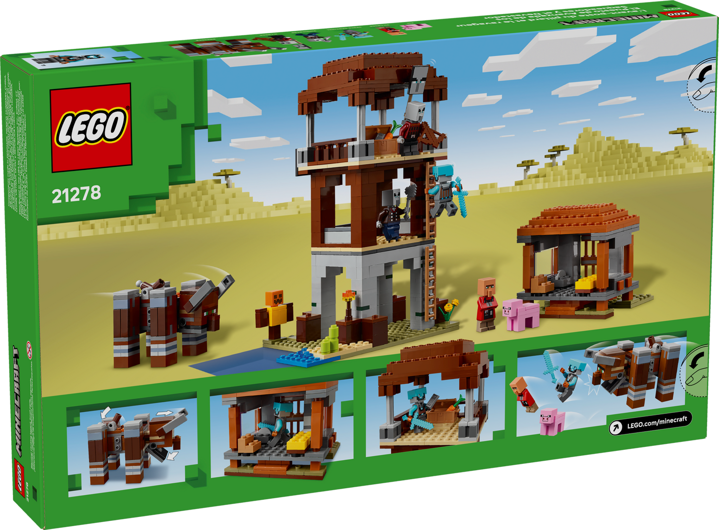 LEGO Minecraft | The Pillager Outpost and Ravager (21278)