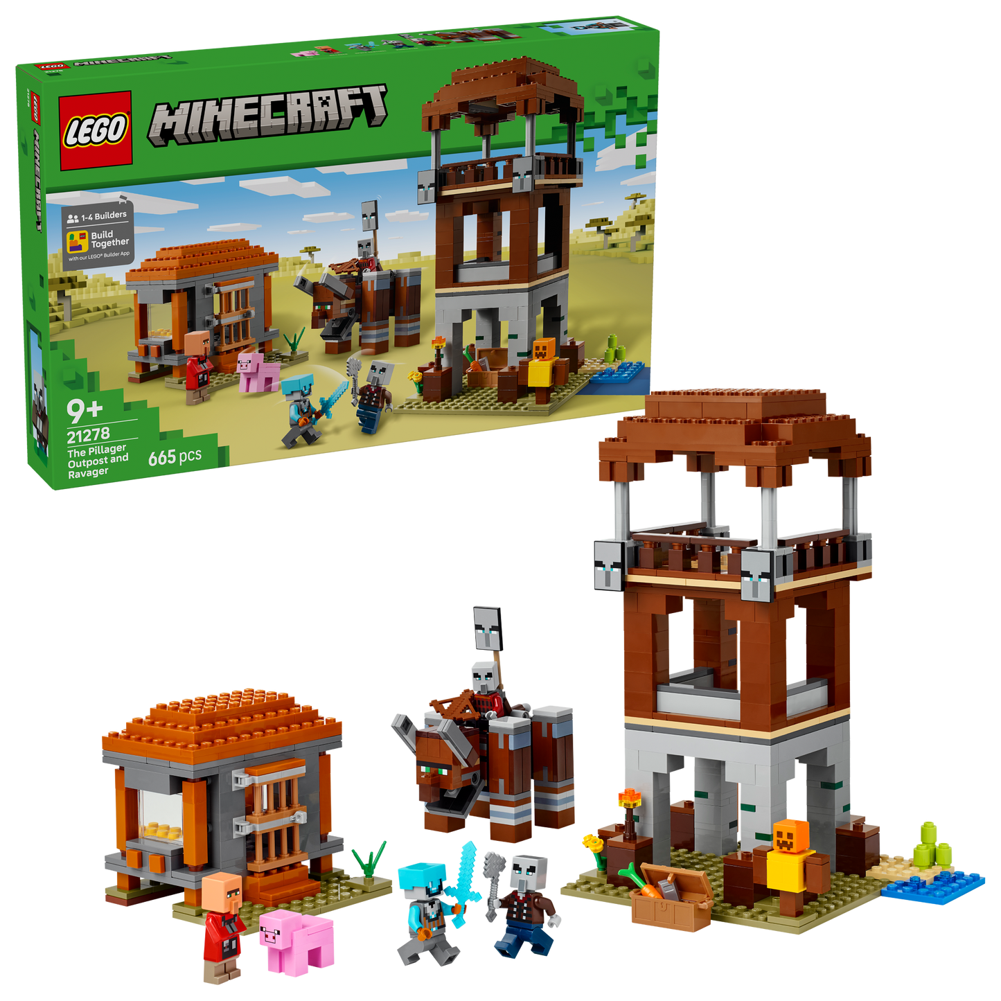 LEGO Minecraft | The Pillager Outpost and Ravager (21278)