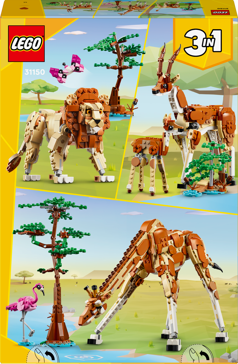 LEGO Creator 3in1: Wild Safari Animals (31150)