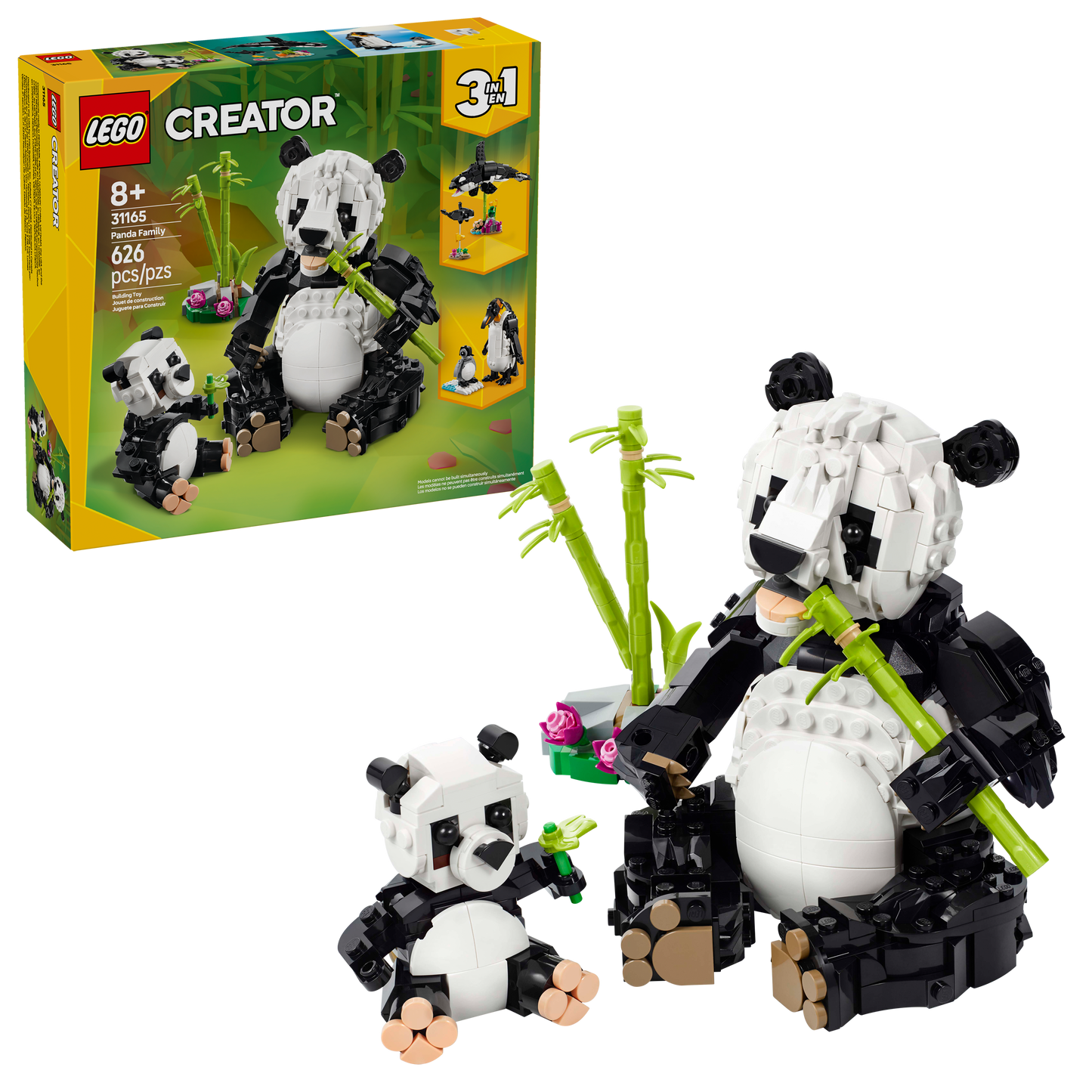 LEGO Wild Animals Panda Family 31165 Creator 3in1