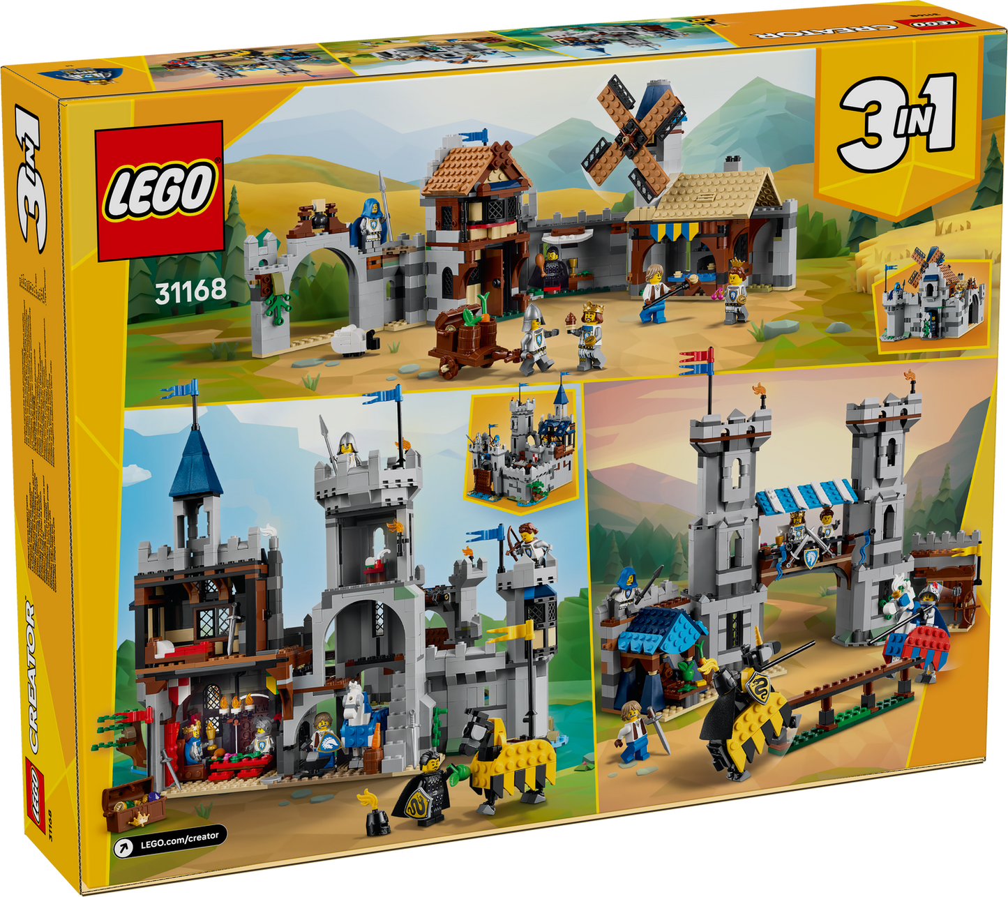 LEGO Creator 3in1: Medieval Horse Knight Castle (31168)