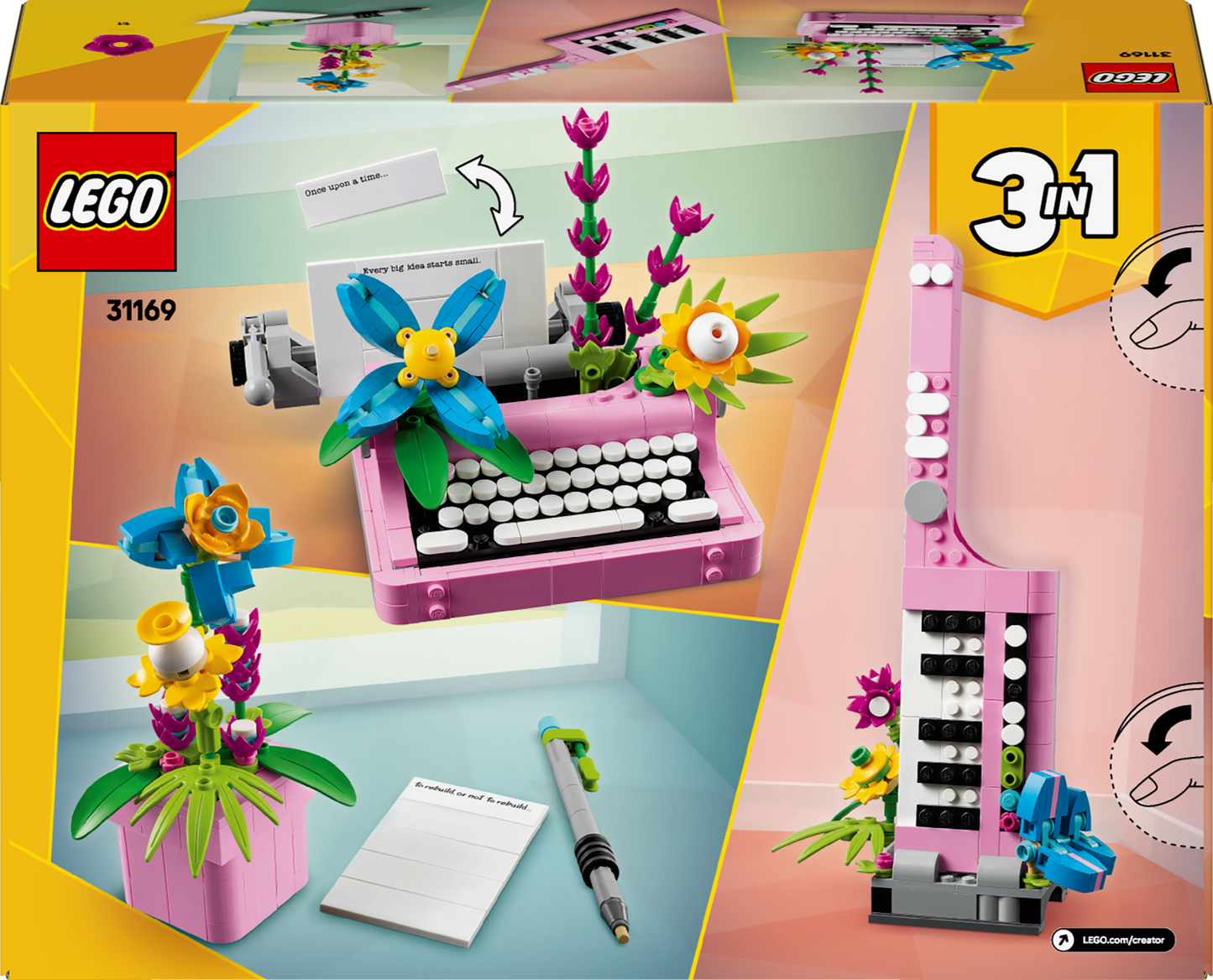 LEGO Creator 3in1: Typewriter with Flowers (31169)