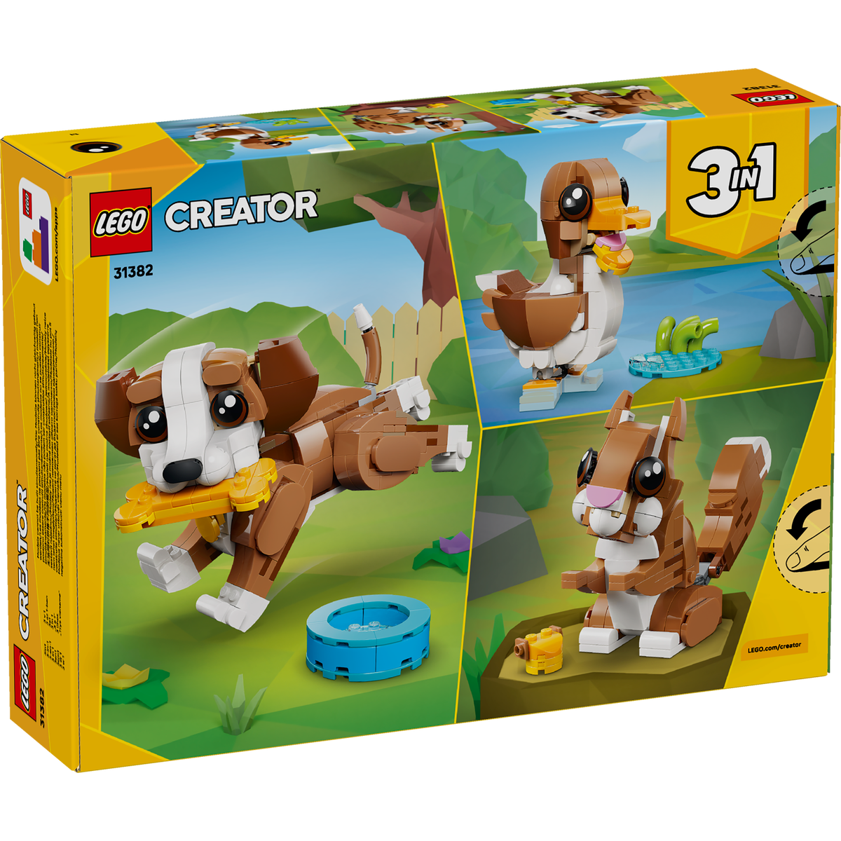 LEGO Creator 3 in 1 Cute Animals: Playful Puppy Dog (31382)