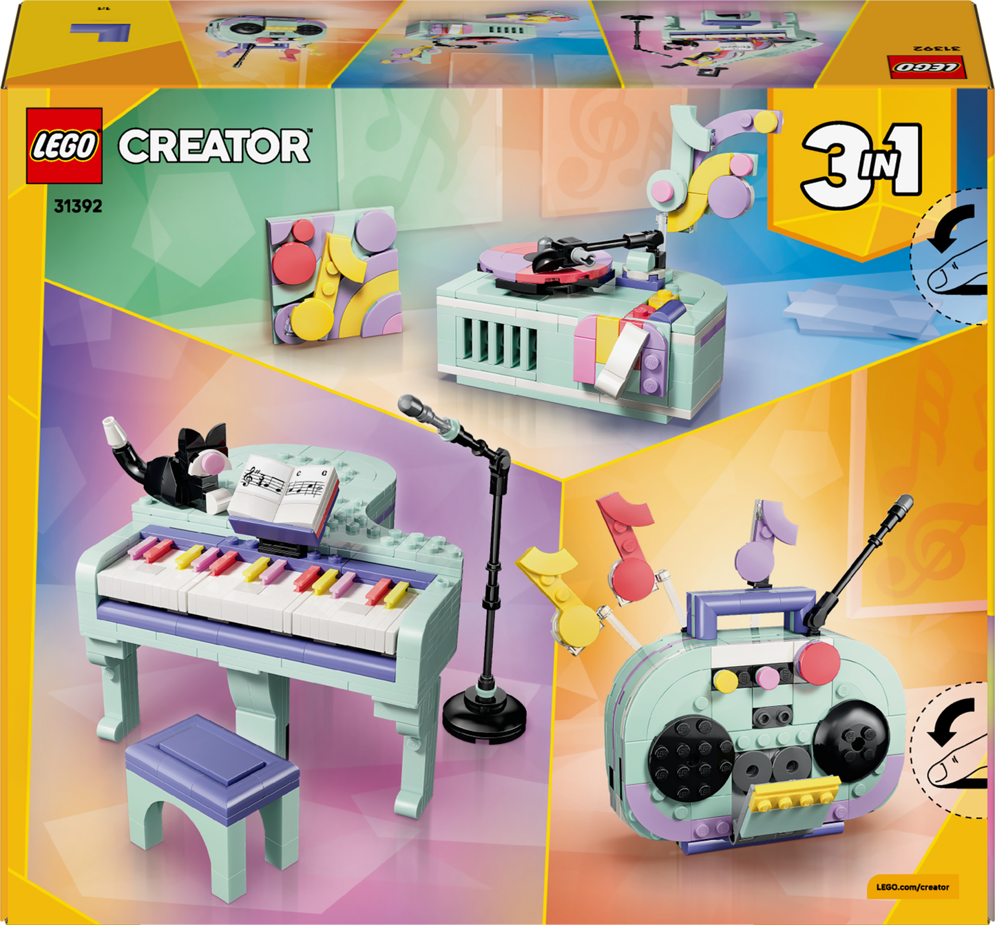 Lego Creator: Music Decor Piano With Cat (31392)