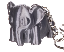 3D Sculptworx Printed Animals Keychain Asst