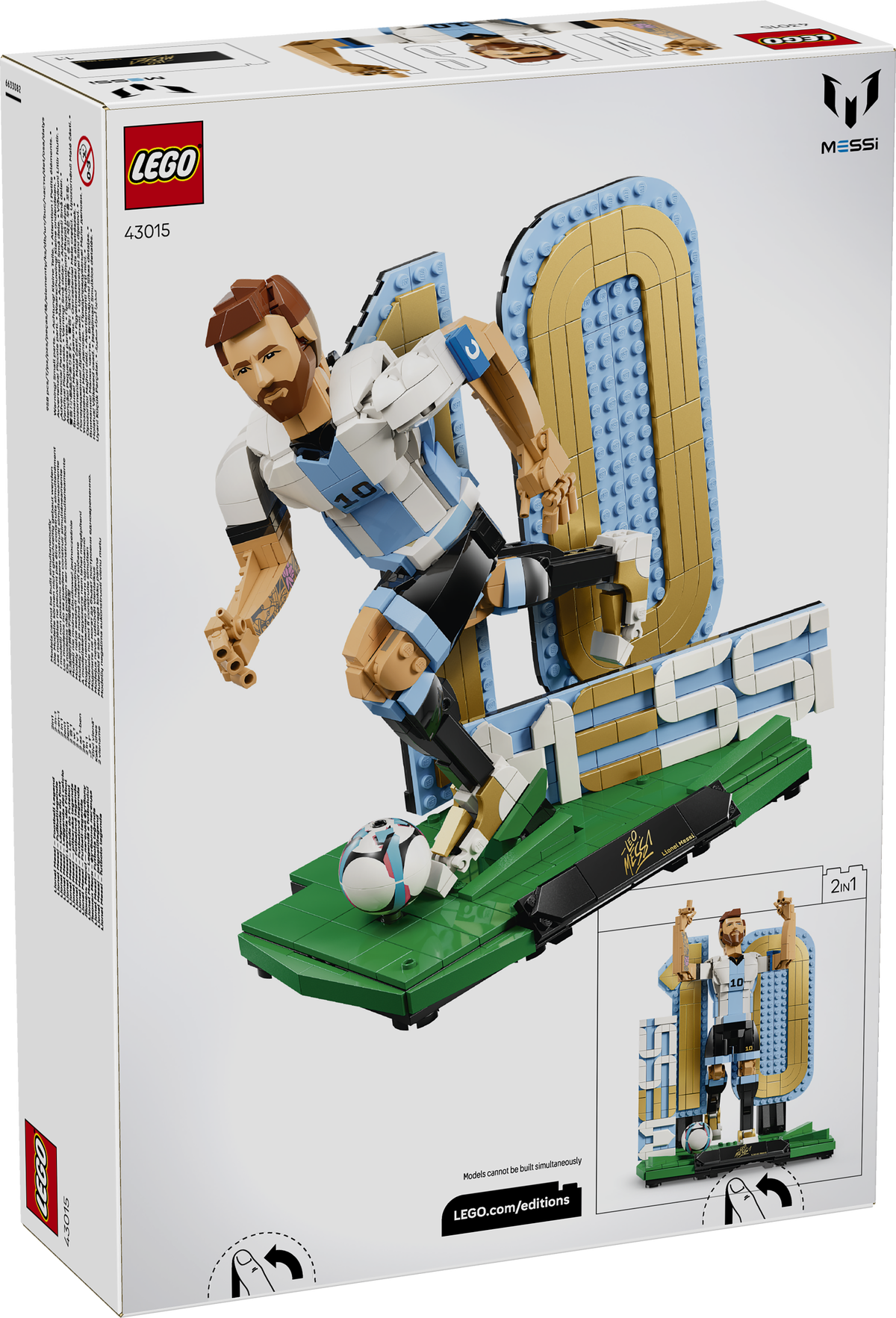 LEGO Editions Lionel Messi – Football Legend Set (43015)