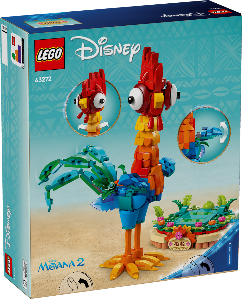 LEGO Heihei 43272 Disney back of box image