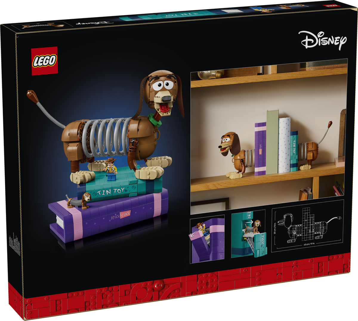 LEGO ǀ Disney and Pixar Toy Story Slinky Dog Bookends (43301)