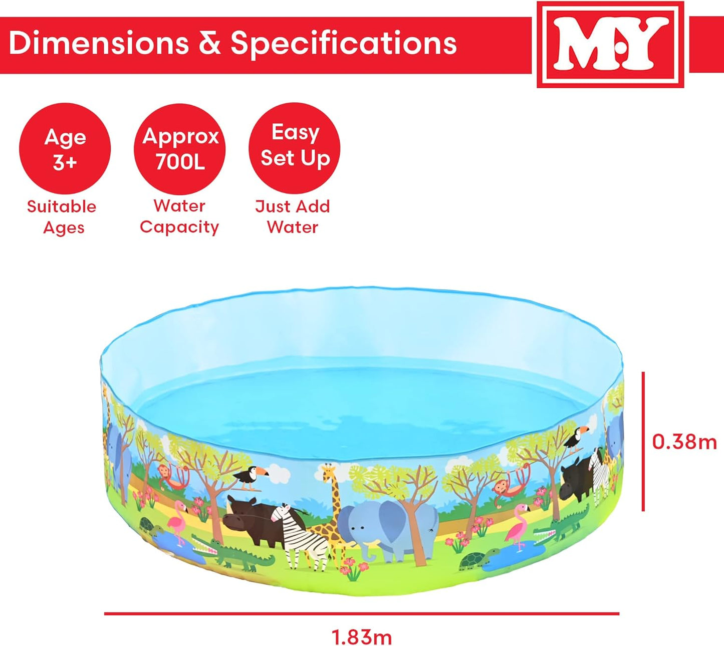 6ft Safari Quick Set Pool