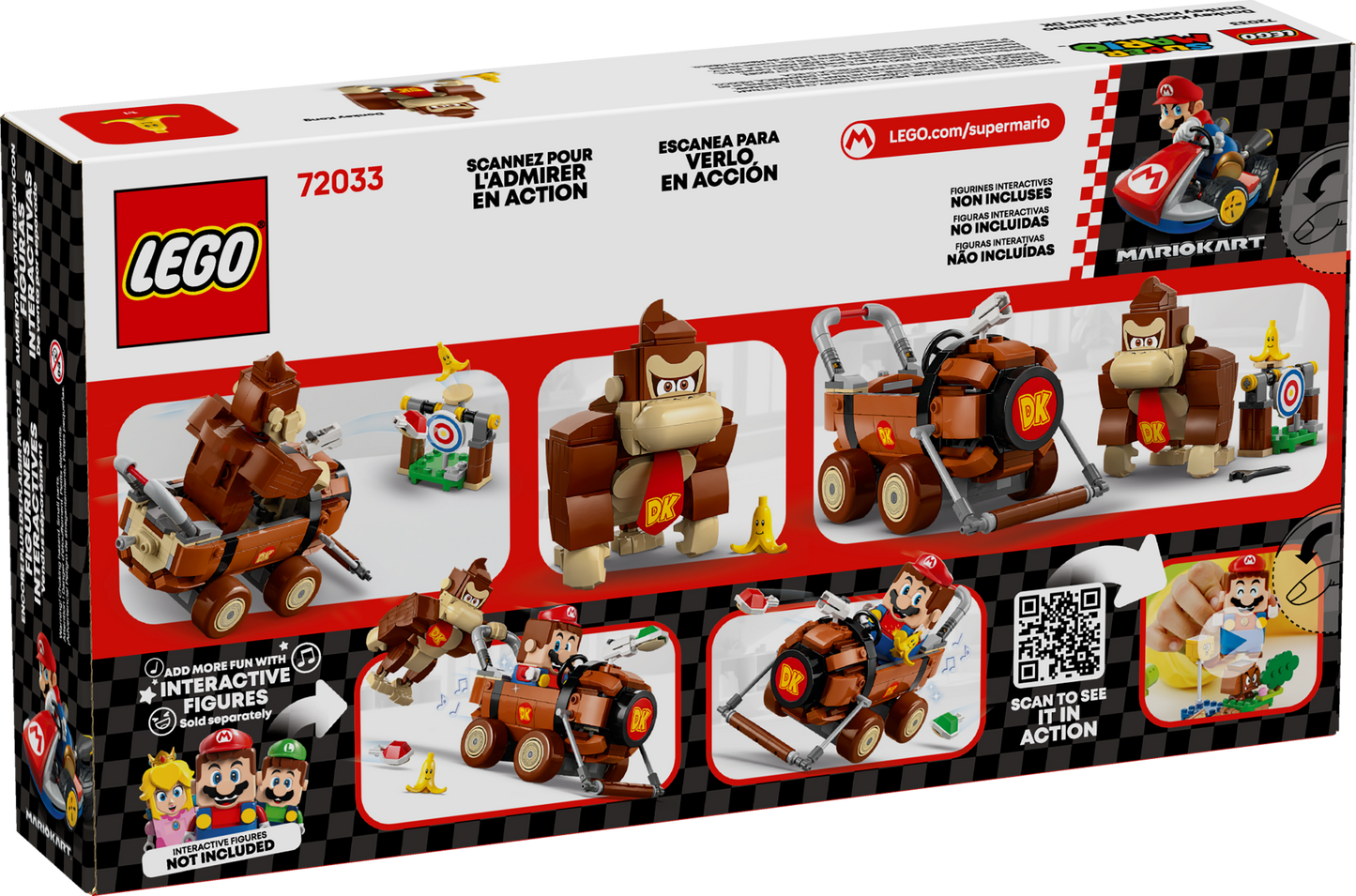 LEGO Mario Kart Donkey Kong & DK Jumbo 72033 back of box image