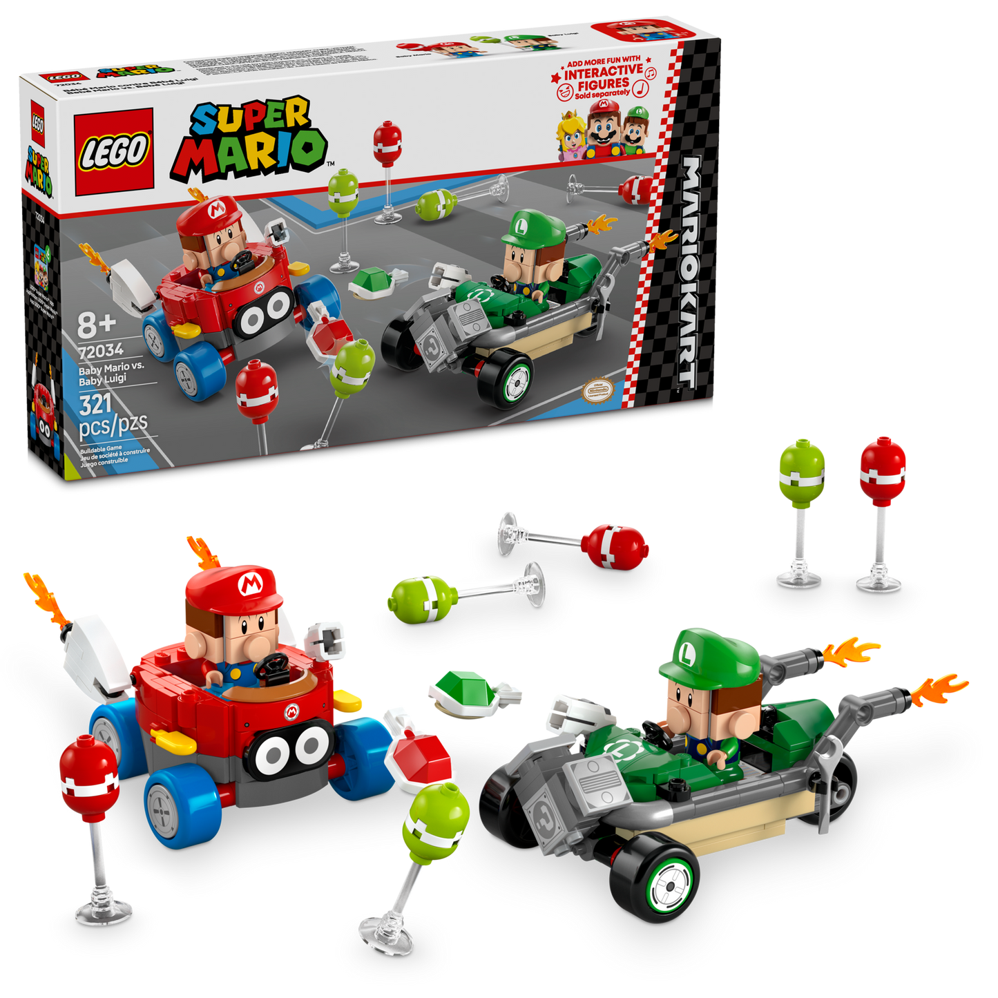 LEGO Mario Kart Baby Mario vs. Baby Luigi 72034