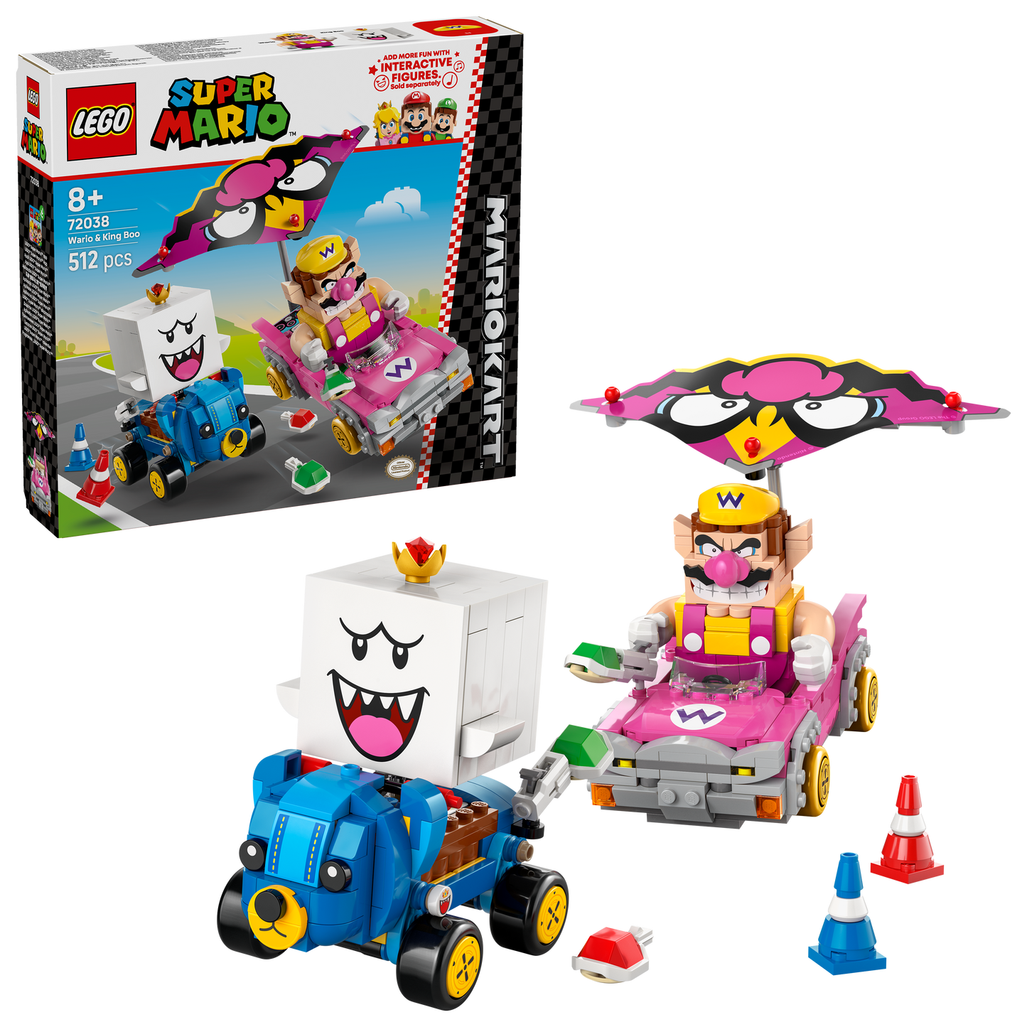 LEGO Super Mario: Mario Kart – Wario & King Boo (72038)