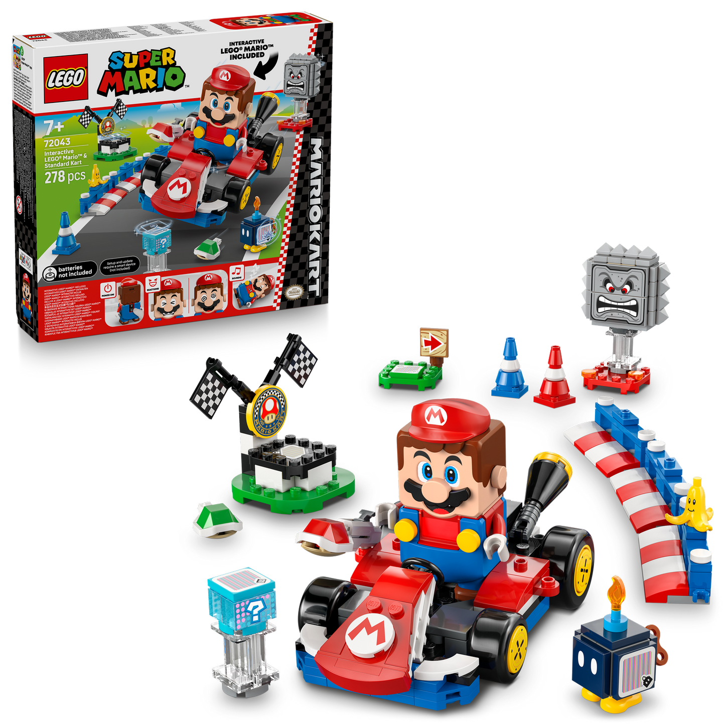 LEGO Mario Kart – Interactive LEGO® Mario™ & Standard Kart (72043)