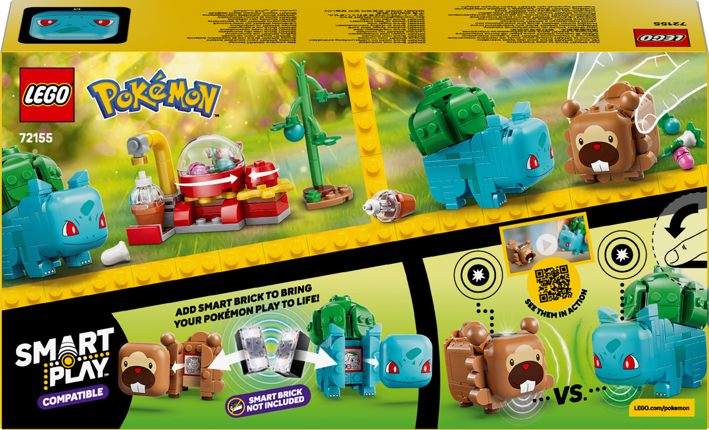 LEGO Pokemon: SMART Play™: Berry Bash with Bulbasaur and Bidoof (72155)