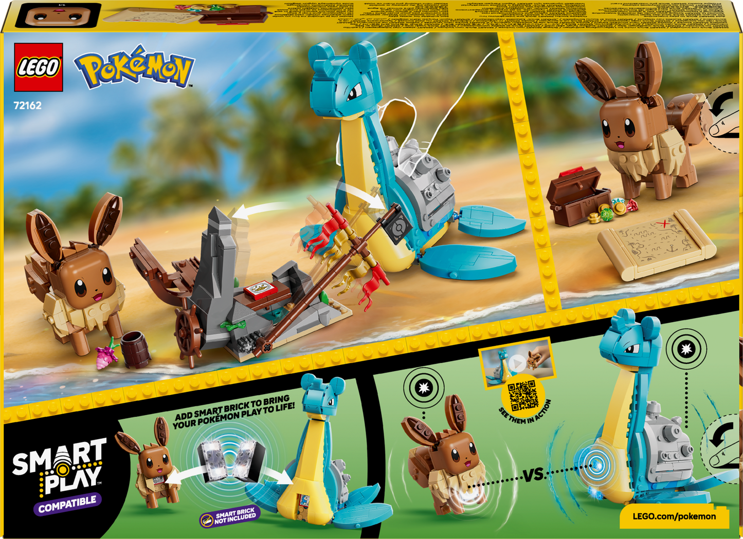 LEGO Pokemon: SMART Play™: Eevee and Lapras's Treasure Hunt (72162)
