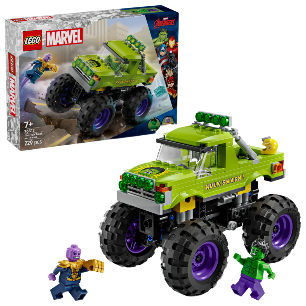 LEGO The Hulk Truck vs. Thanos 76312 Marvel