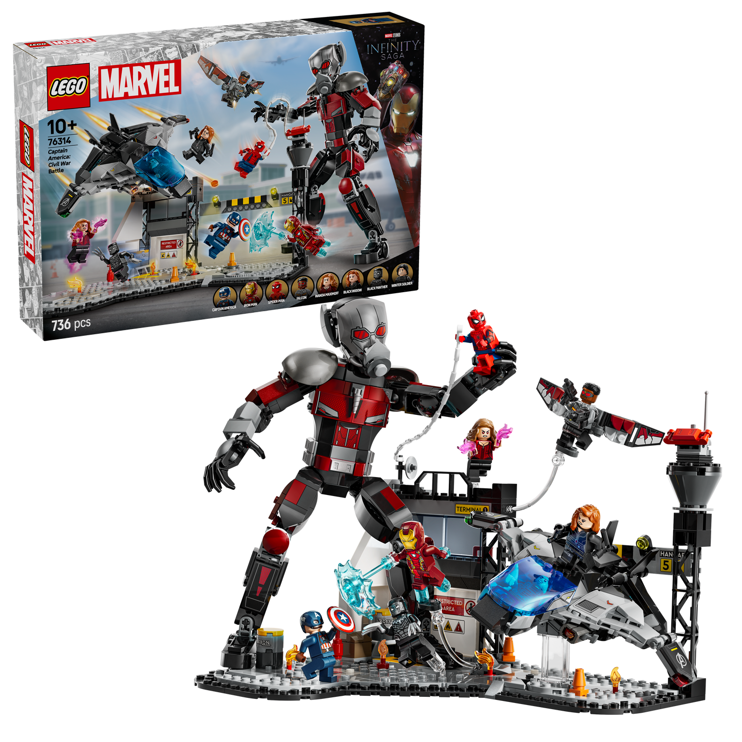 LEGO Captain America Civil War Action Battle 76314 Marvel