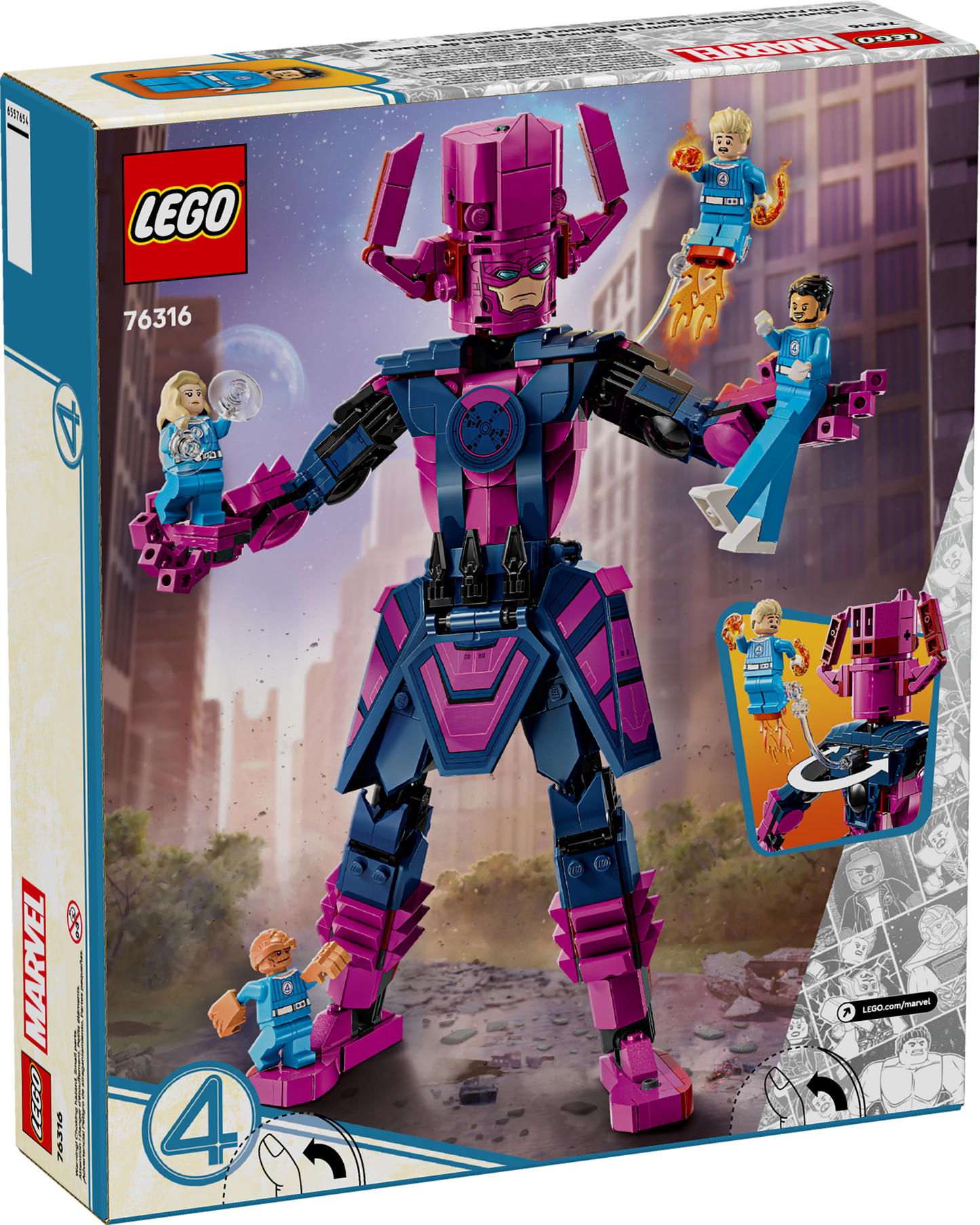 LEGO Marvel | Fantastic Four vs. Galactus Construction Figure (76316)