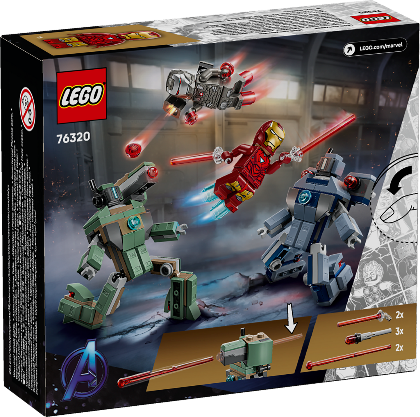 LEGO ǀ Marvel Iron Man & War Machine vs. Hammer Drones (76320)