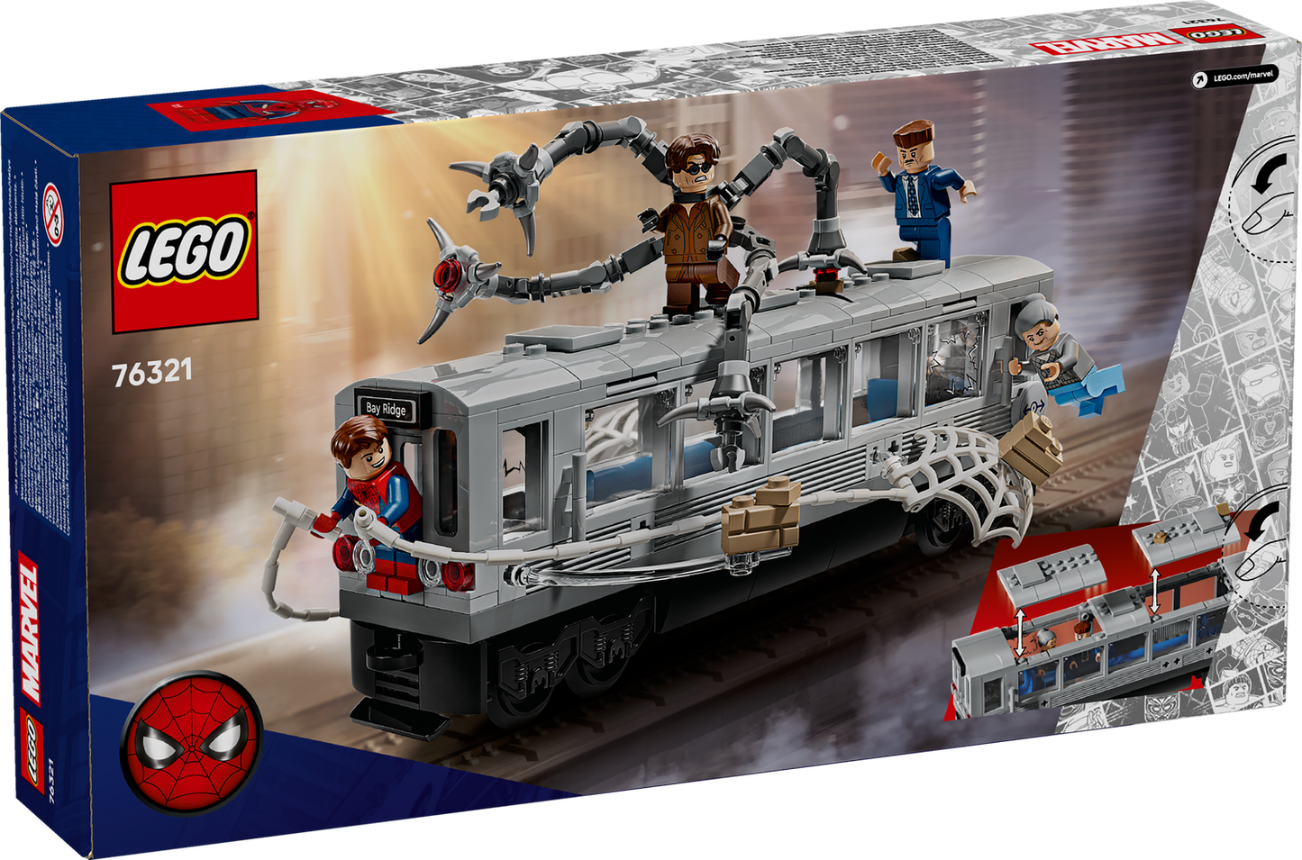 LEGO ǀ Marvel Spider-Man vs. Doc Ock Subway Train Scene (76321)