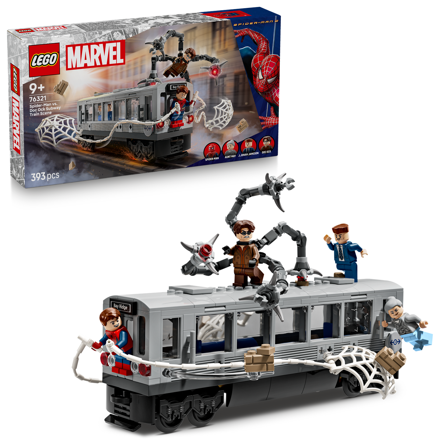 LEGO ǀ Marvel Spider-Man vs. Doc Ock Subway Train Scene (76321)