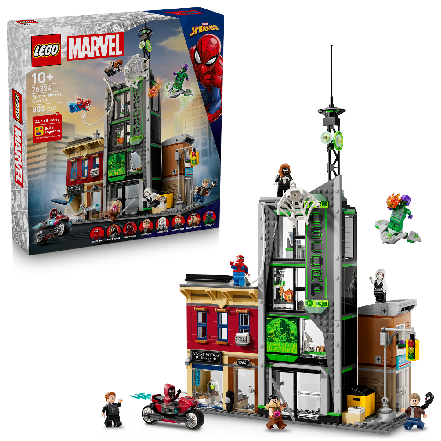 LEGO ǀ Marvel Spider-Man vs. Oscorp Building Toy (76324)