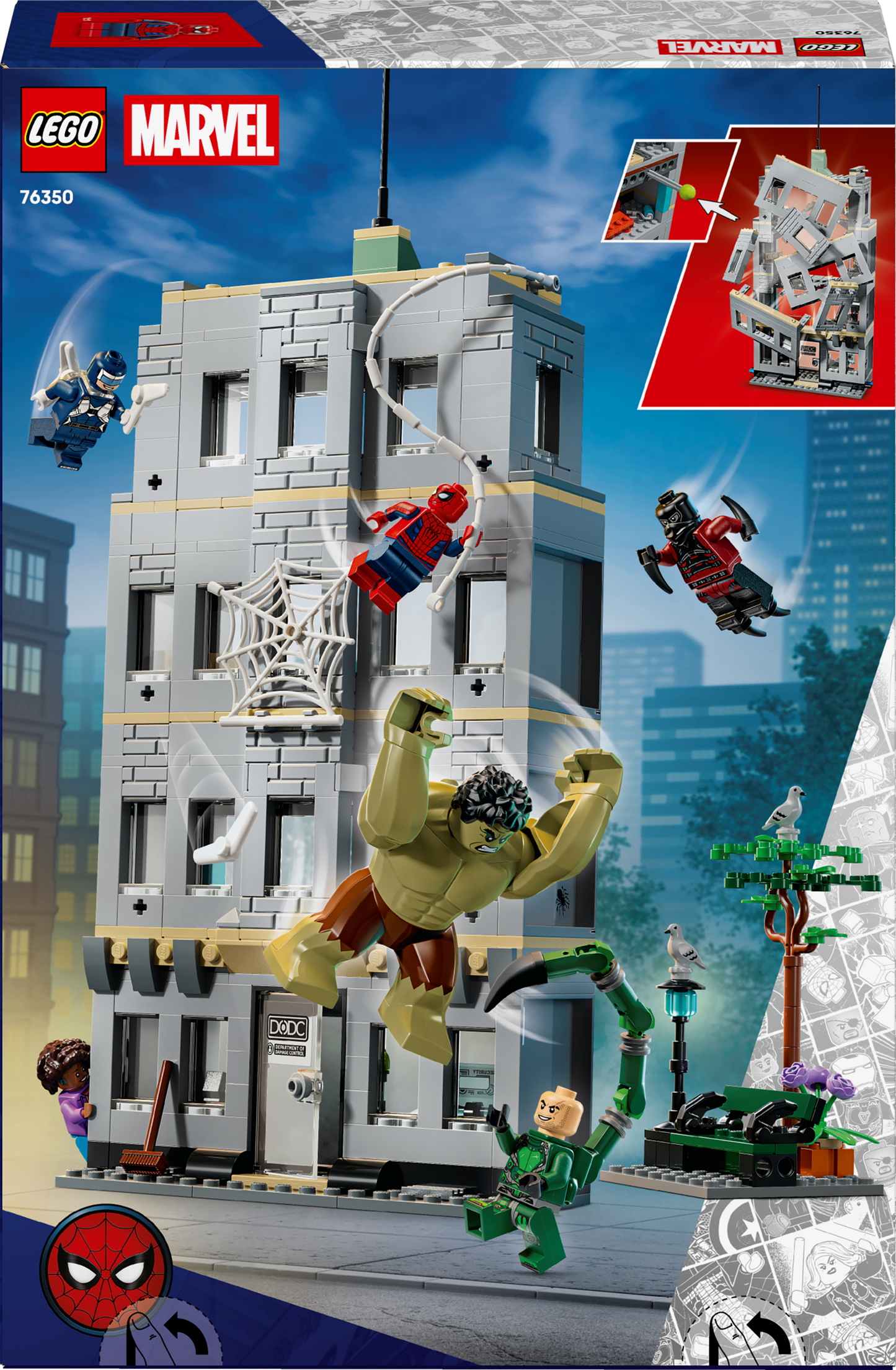 LEGO Marvel: Spider-Man vs. Hulk Epic Clash (76350)
