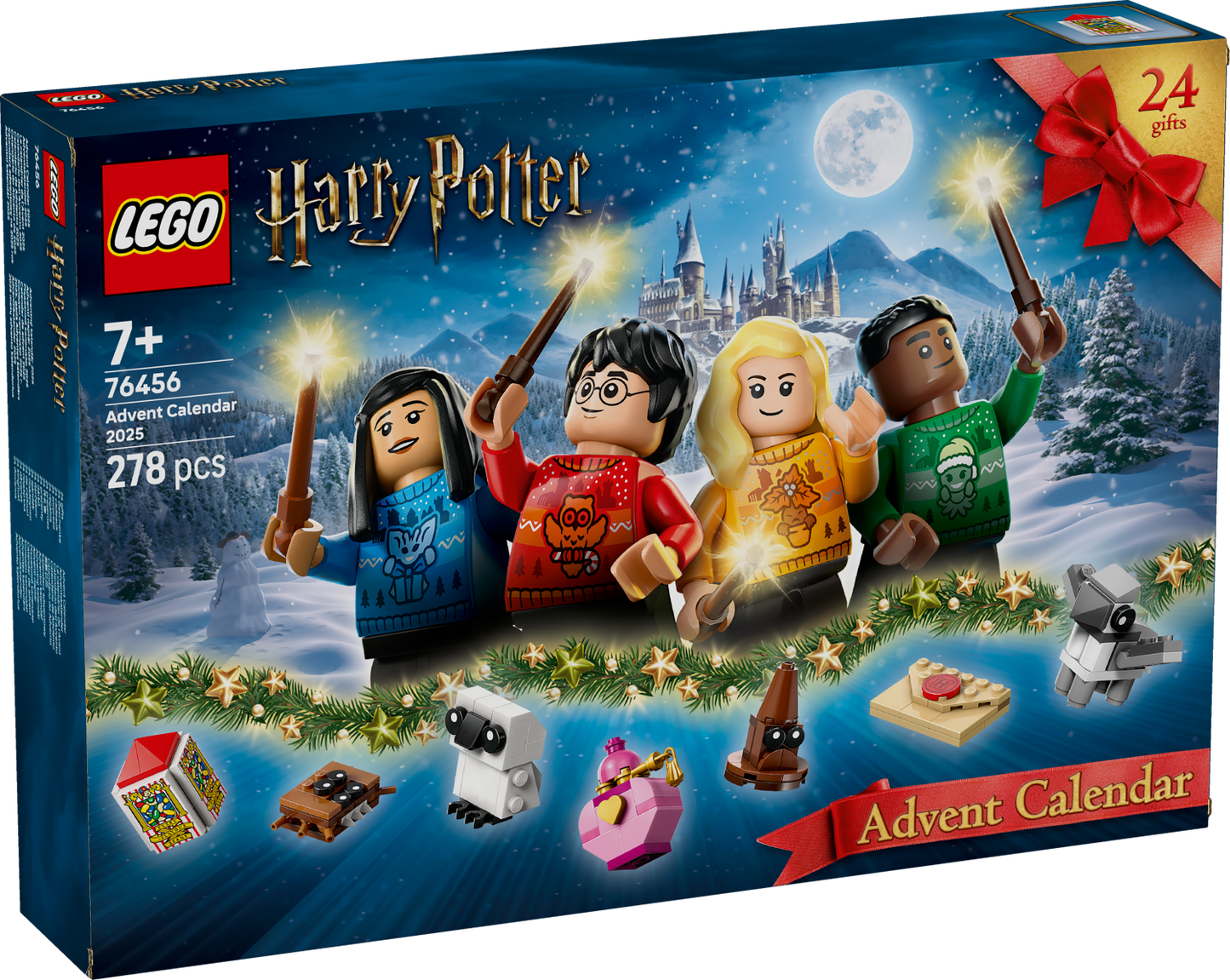 Box packaging for the LEGO Harry Potter Advent Calendar 2025.
