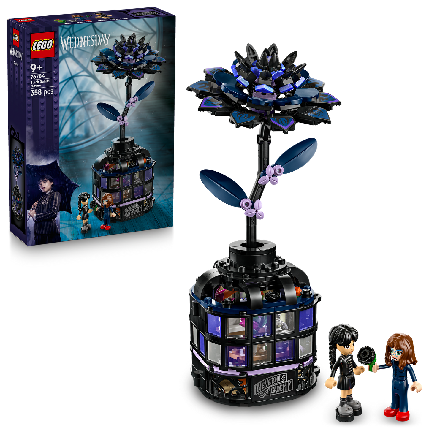 LEGO Wednesday Black Dahlia Flower (76784)
