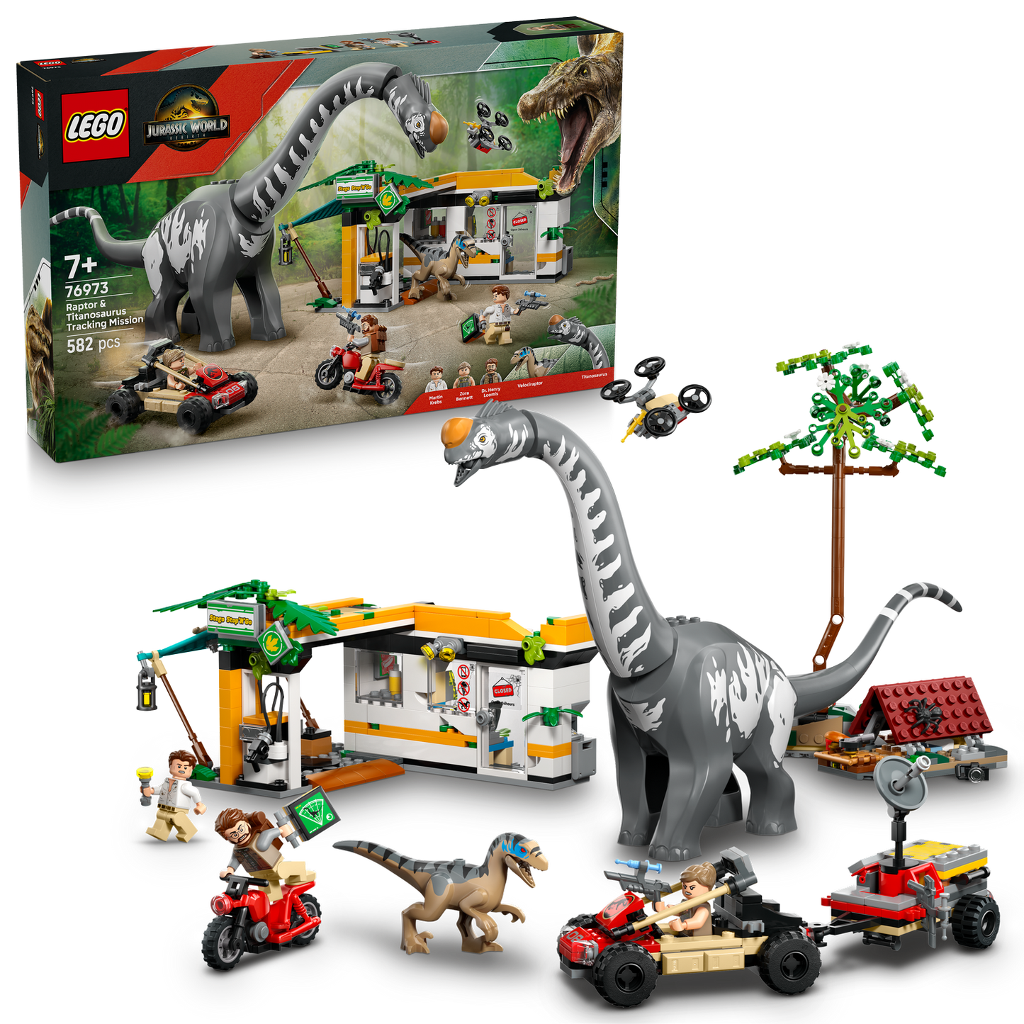 LEGO | Jurassic World Raptor & Titanosaurus Tracking Mission (76973)