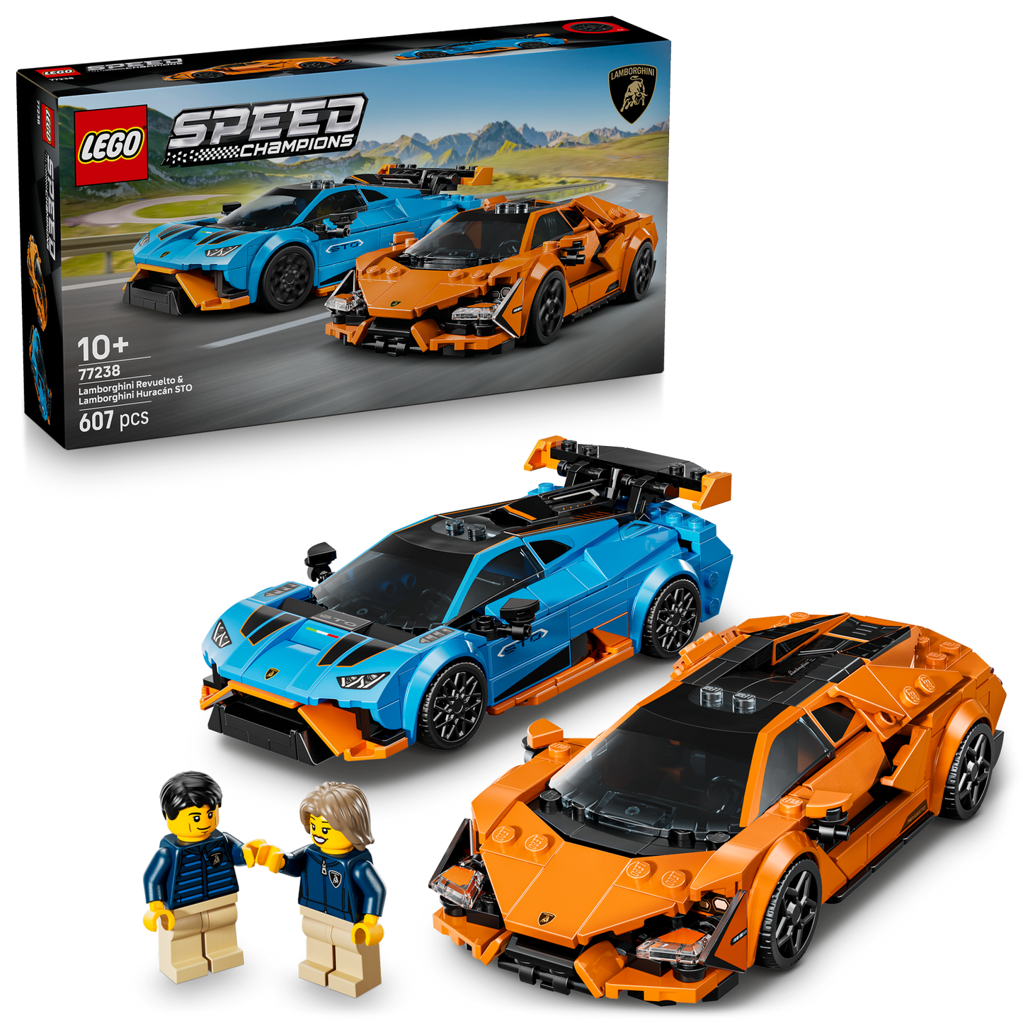 LEGO Speed Champions Lamborghini Revuelto & Huracán STO (77238)