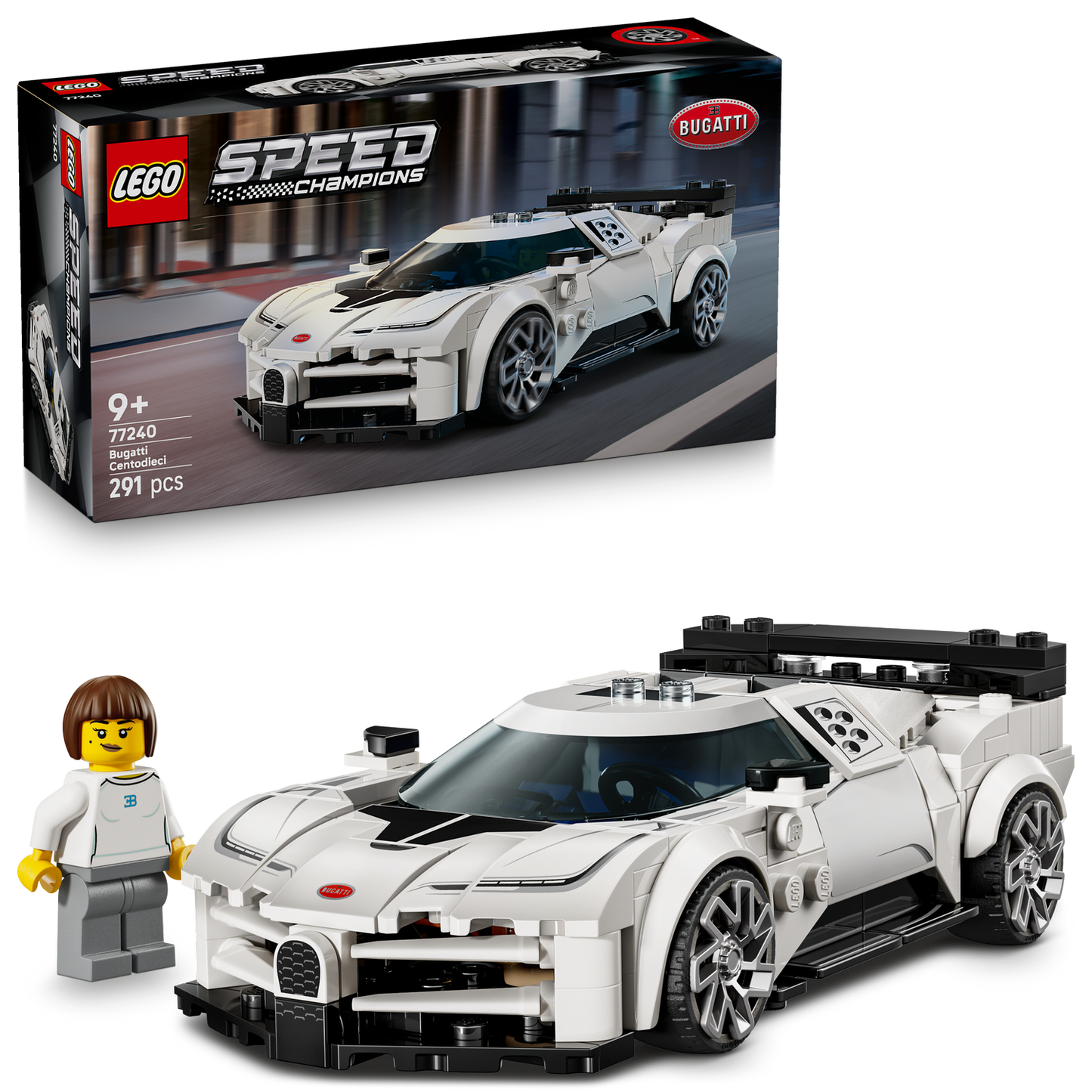 LEGO Speed Champions Bugatti Centodieci Hyper Sports Car (77240)