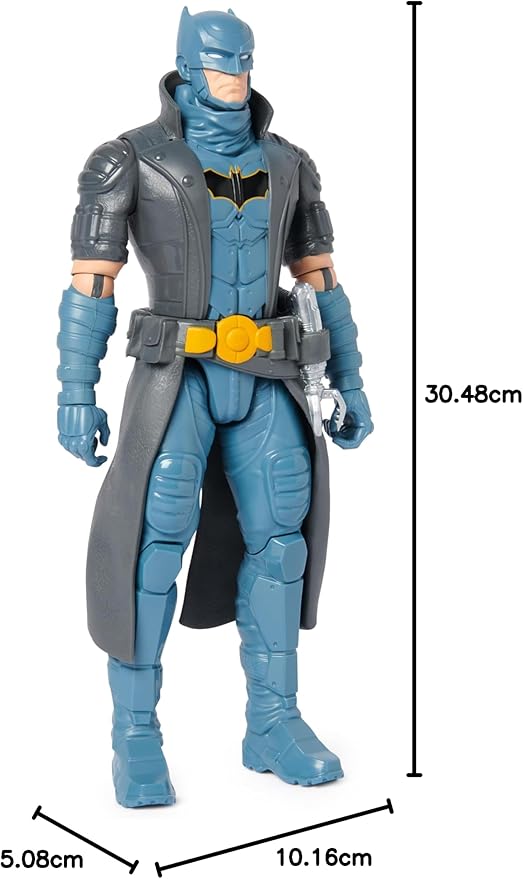 DC Batman S7 Action Figure, 30 cm Tall, Fully Articulated for Exciting Adventures and Action Packed Stunts,