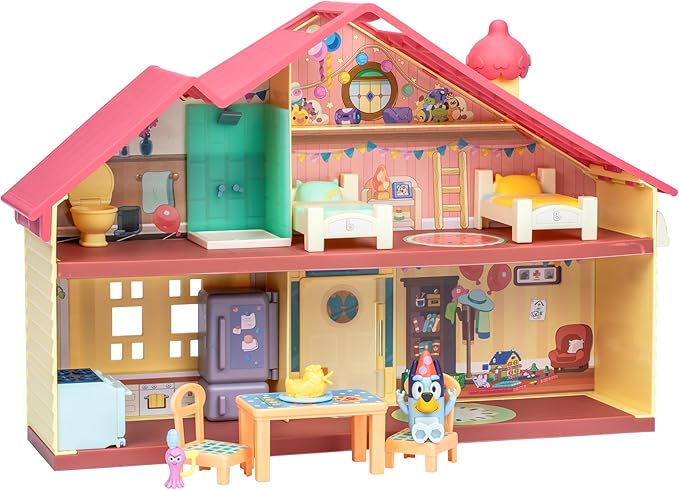 BLUEY Celebration Home Playset, Portable Birthday Party House