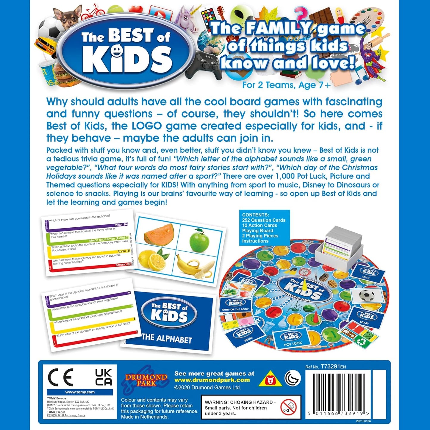 Drumond Park Logo Best Kids Board Game, Family Board Game