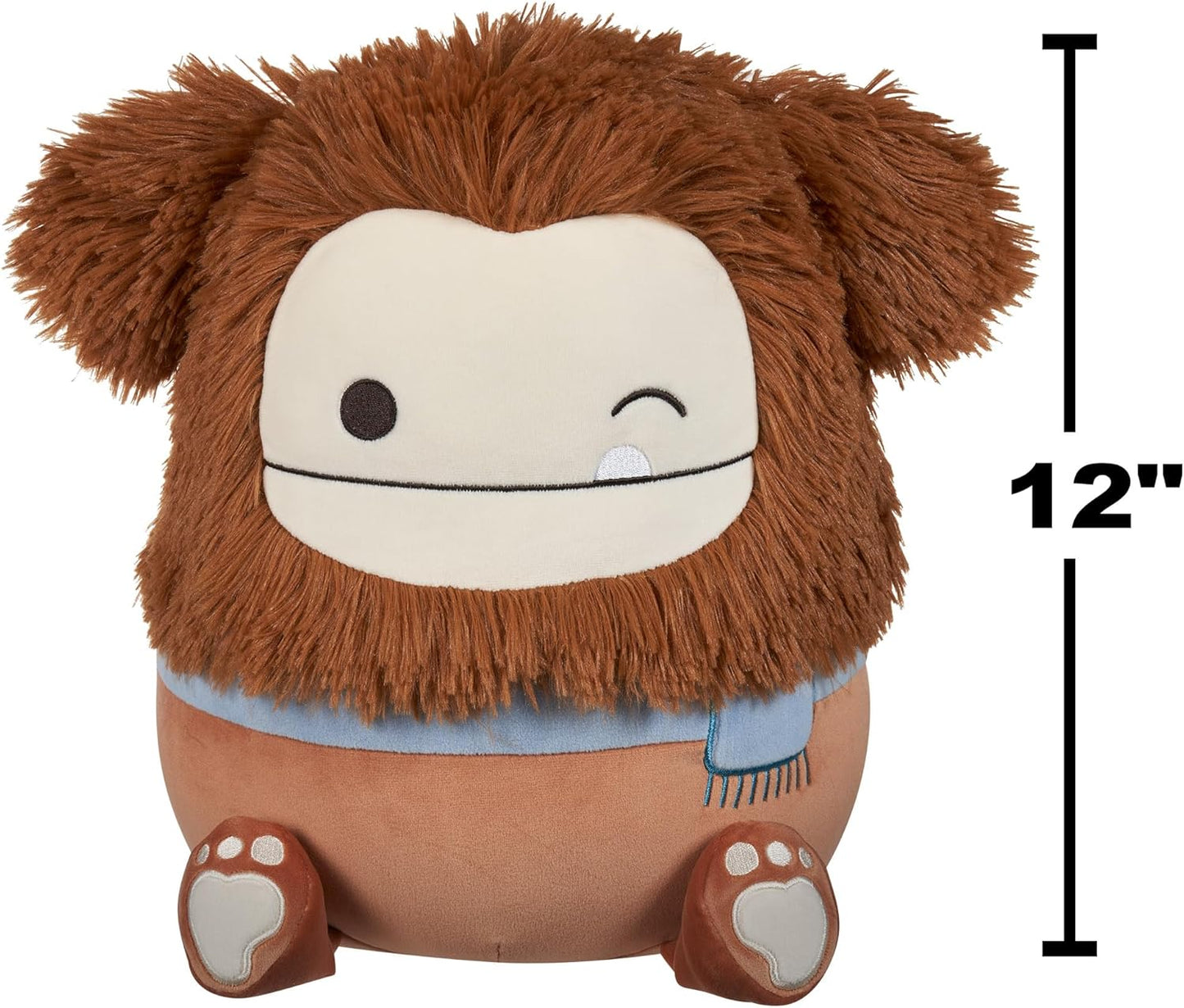 Squishmallows Original 12 Inch - Benny the Winking Brown Bigfoot