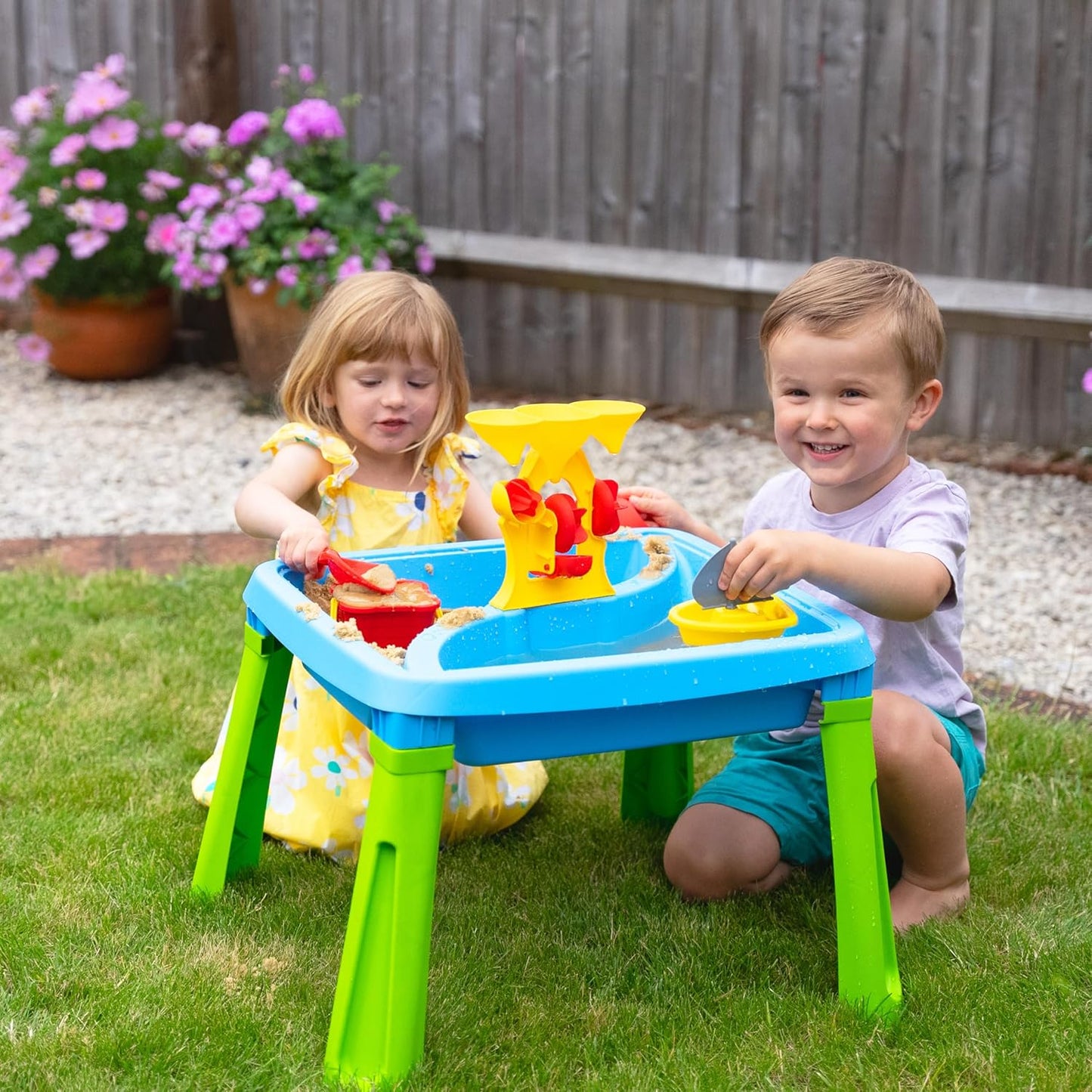Sand and Water 3 in 1 Creativity Table From 2 Years Garden Toys Water Table
