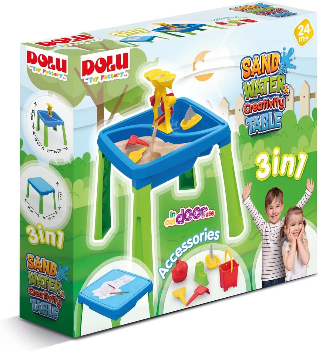 Sand and Water 3 in 1 Creativity Table From 2 Years Garden Toys Water Table