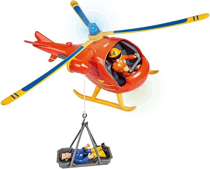 Simba Fireman Sam Set: Wallaby Helicopter + Police Quad & Figures