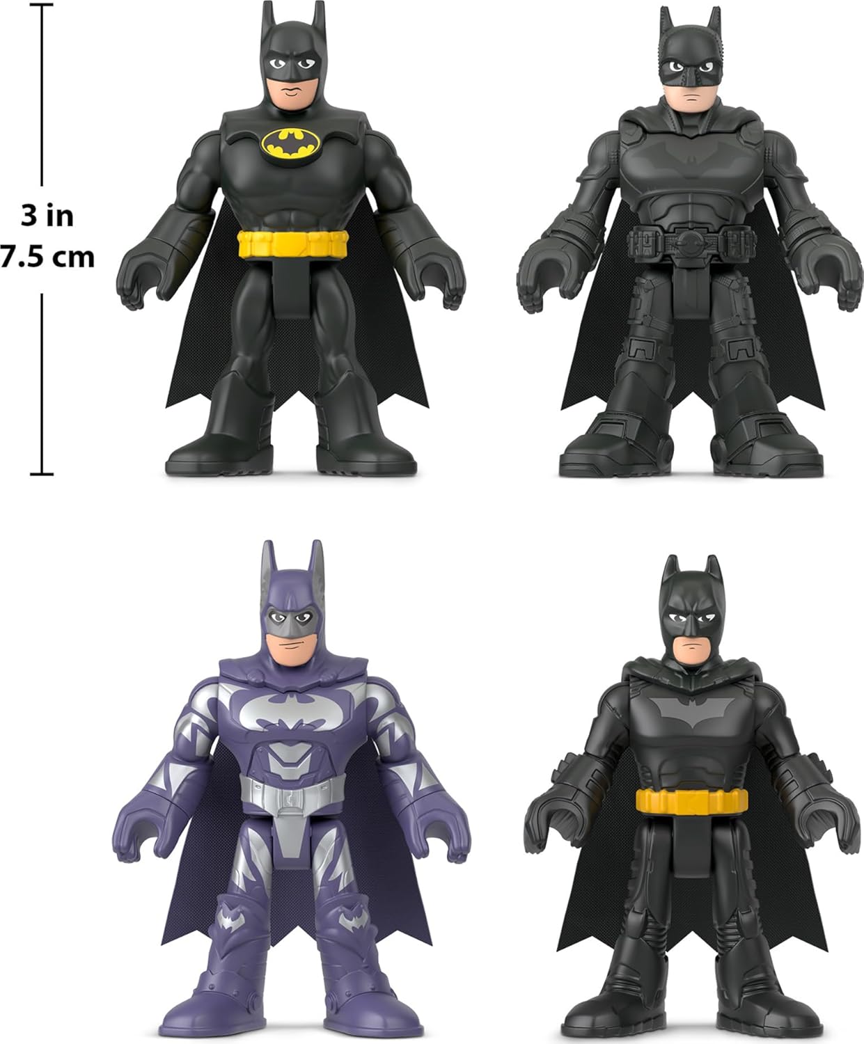 Fisher-Price Imaginext DC Super Friends Batman Toys 85th Anniversary 4 Pack