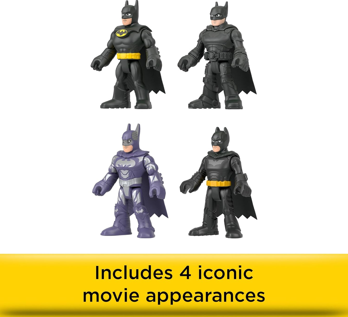 Fisher-Price Imaginext DC Super Friends Batman Toys 85th Anniversary 4 Pack