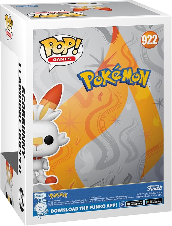 Funko POP! Games: Pokemon - Scorbunny - Collectable Vinyl Figure (922)