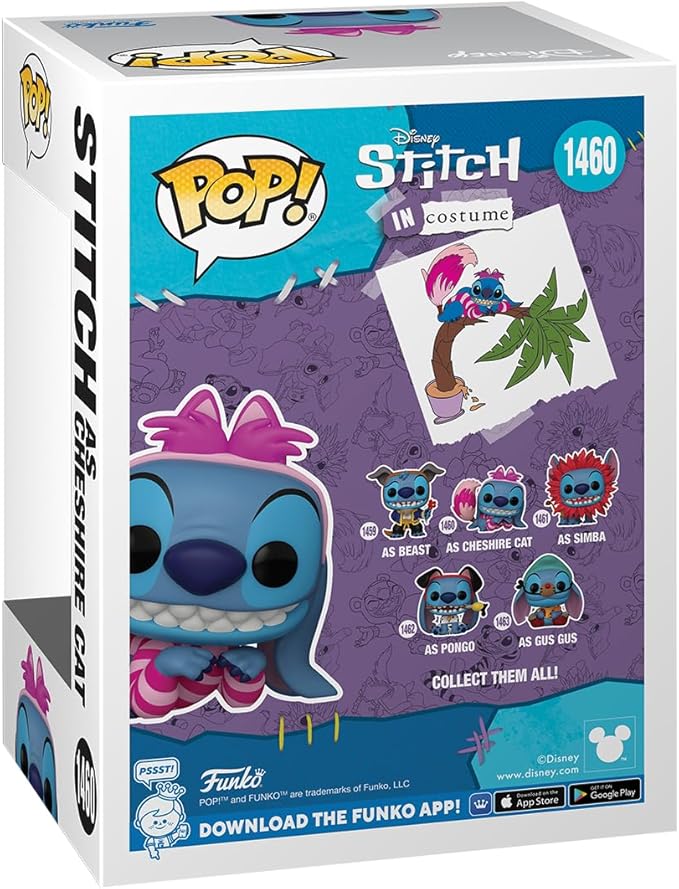 Funko POP! Disney: Stitch In Costume - Cheshire Cat Stitch Collectable Vinyl Figure (1460)