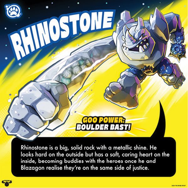 Heroes Of Goo Jit Zu: Meteor Madness - Ultra Rare Crunchy Rhinostone